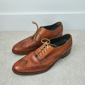 Cole Haan oxford Nike Air brown leather shoes